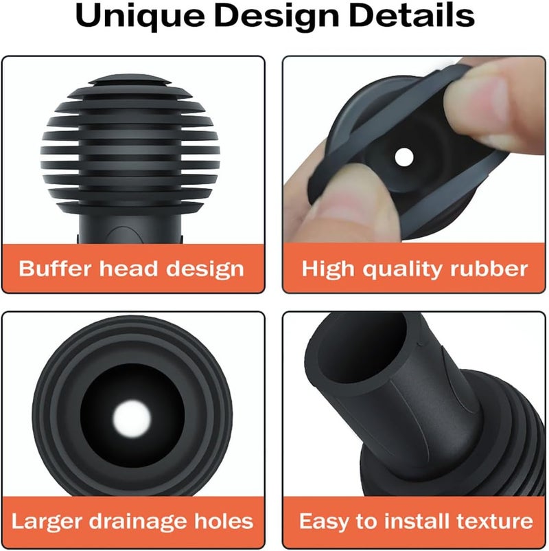 Toldear 4 Packs RV Gutter Spout Caps, Easy to Install and not Easy to Fall Off RV Cover Pretector, Keeps The Gutter Spout Ends from Ripping Camper Cover RV Accessories - Image 5